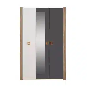 Ντουλάπα 3φυλλη  COMFORT  Μελαμίνη  20401 135x60x212εκ. Kupa