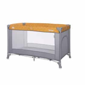 Παρκοκρέβατο TORINO 1 Layer, Lemon Curry Floral, Lorelli