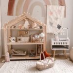 Παιδική Βιβλιοθήκη Μεγάλη House  σε Φυσικό  Ξύλο  113x40x127 cm  Adeko - Image 4