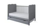 Βρεφικό προεφηβικό Κρεβάτι Alice με Συρτάρι  Grey  70x140cm  BC10023 BabyCute - Image 3