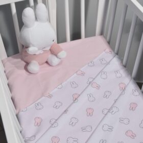 Σετ σεντόνια λίκνου 2τεμ. pink Miffy des.52-1 Baby Oliver