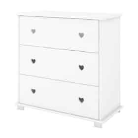 Συρταριέρα  με Αλλαξιέρα  Bellisimo  White  83x48x87cm  BC20010 BabyCute