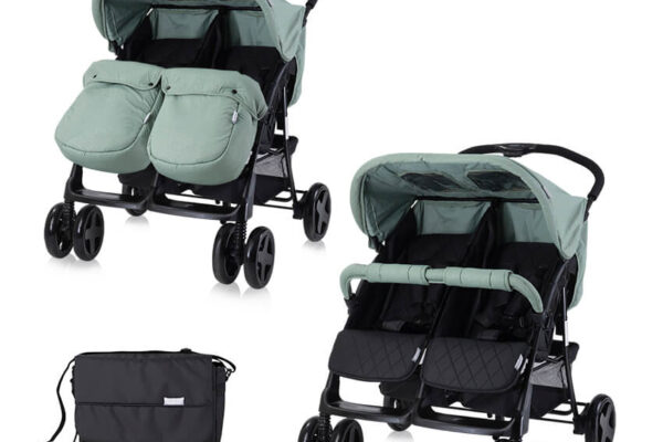 Kαρότσι διδύμων TWIN Green Bay+Bag 10020072390 Lorelli
