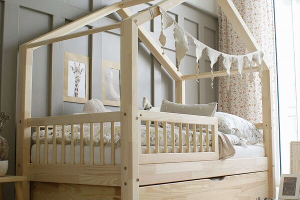 Montessori house bed με συρτάρι παιδικό κρεβάτι σπιτάκι