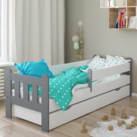 Καναπές Κρεβάτι Stas BabyCute λευκός 90x200cm με συρτάρι και προστατευτικό