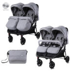 Kαρότσι διδύμων DUO Cool Grey 10021542386 Lorelli