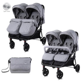 Kαρότσι διδύμων DUO Cool Grey 10021542386 Lorelli