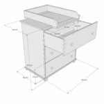 Συρταριέρα  με  Αλλαξιέρα   White & Oak Bear  83x48x87cm  BC20012 BabyCute - Image 4