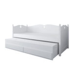 Καναπές Κρεβάτι Bella από μασίφ Ξύλο με Έξτρα Κρεβάτι Συρόμενο & Δύο Συρτάρια & Προστατευτικό White  90x200cm  BC60015 BabyCute - Image 5