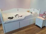 Καναπές Κρεβάτι Bella με 3 Συρτάρια  White  90x200cm  BC60021 BabyCute (Δώρο Προστατευτικό) - Image 10