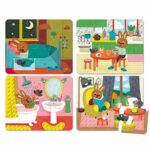 Ξύλινο παζλ ''Σπίτι'' 4x6τεμ. 2643  Vilac - Image 3