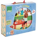 Ξύλινο παζλ ''Σπίτι'' 4x6τεμ. 2643  Vilac