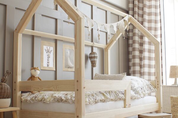 montessori barriera 90x200 παιδικό κρεβάτι σπιτάκι