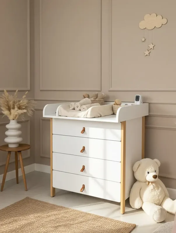 Βρεφική Συρταριέρα με Αποσπώμενη Αλλαξιέρα Scandi