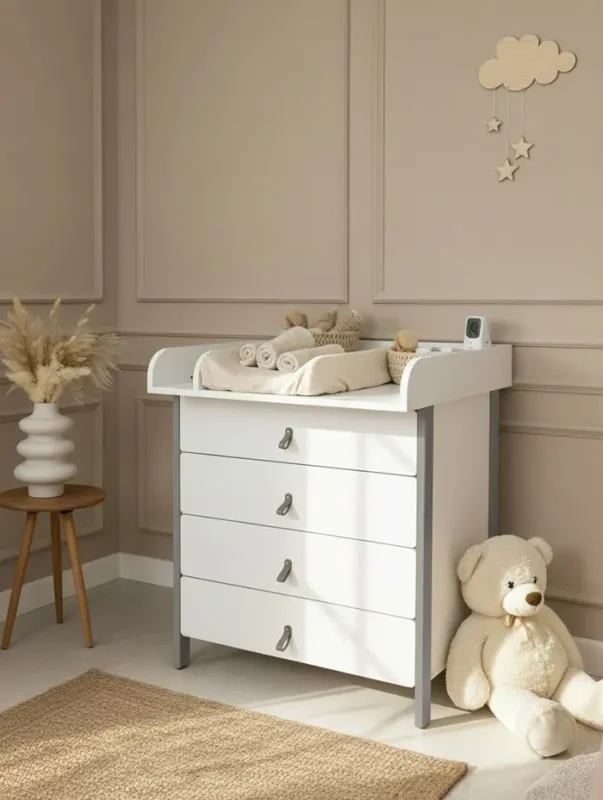 Βρεφική Συρταριέρα με Αποσπώμενη Αλλαξιέρα Scandi