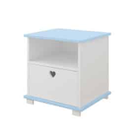 Κομοδίνο Bellisimo  White & Blue  47,5x48x53cm  BC80017  BabyCute