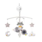 Μουσικό περιστρεφόμενο κρεβατιού Raccoon Bebe Stars