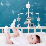 Μουσικό περιστρεφόμενο κρεβατιού Raccoon Bebe Stars - Image 4