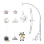 Μουσικό περιστρεφόμενο κρεβατιού Raccoon Bebe Stars - Image 2