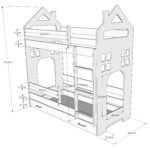 Παιδική Κουκέτα  House  White & Pink  80x180cm  BC50023A  BabyCute (Δώρο τα Στρώματα) - Image 3