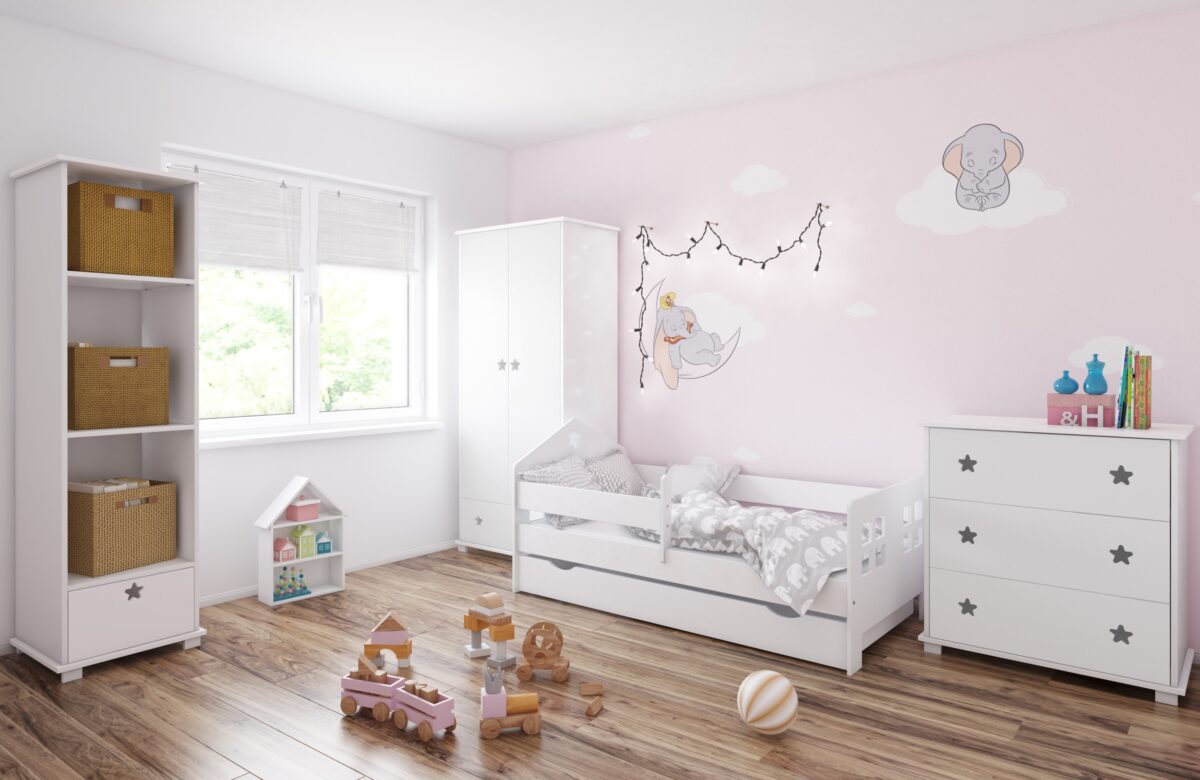 Κομοδίνο Stars  White  47,5x48x53cm  BC80023  BabyCute - Image 2