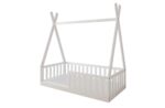 Κρεβάτι  Montessori Tipi με κάγκελα White  70x140cm  BC50044  BabyCute (Δώρο το Στρώμα) - Image 4