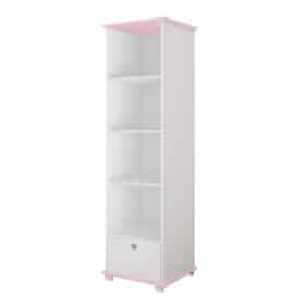 Βιβλιοθήκη  Bellisimo  με 1 Συρτάρι  White & Pink  48x46x183cm  BC90017  BabyCute