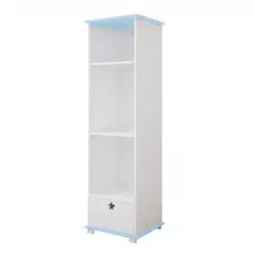 Βιβλιοθήκη  Stars  με 1 Συρτάρι  White & Blue  48x46x183cm  BC90012  BabyCute