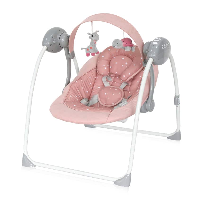 Βρεφικό ρηλάξ & κούνια  PORTOFINO 2 σε 1 Peach Beige Stars   10090062396  Lorelli Bertoni