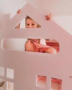 Παιδική Κουκέτα  House  White & Pink  80x180cm  BC50023A  BabyCute (Δώρο τα Στρώματα) - Image 6