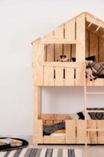 Κουκέτα  Παιδική Δεντρόσπιτο  Ted σε Φυσικό Ξύλο 90×190cm  Adeko (Δώρο 10% Έκπτωση στα Στρώματα) - Image 3