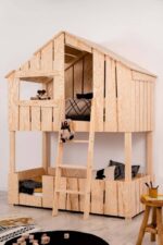 Κουκέτα  Παιδική Δεντρόσπιτο  Ted σε Φυσικό Ξύλο 90×190cm  Adeko (Δώρο 10% Έκπτωση στα Στρώματα) - Image 5