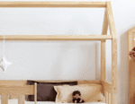 Kρεβάτι Παιδικό Montessori Mila MBP  με κάγκελα  σε Φυσικό  Ξύλο  90×200cm  Adeko (Δώρο 10% έκπτωση στο Στρώμα) - Image 5