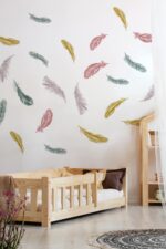 Kρεβάτι Παιδικό Montessori  Mila CP  με κάγκελα  σε Φυσικό  Ξύλο  100×200cm  Adeko - Image 4