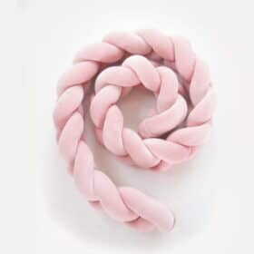 Πάντα  πλεξούδα Διπλή Velvet  Pink  400x15cm  Luletto