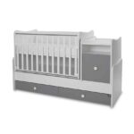 Πολυμορφικό βρεφικό κρεβάτι  TREND PLUS White & Stone Grey  10150590041P  Lorelli - Image 2
