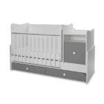 Πολυμορφικό βρεφικό κρεβάτι  TREND PLUS White & Stone Grey  10150590041P  Lorelli - Image 3