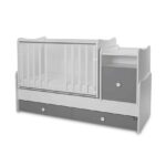 Πολυμορφικό βρεφικό κρεβάτι  TREND PLUS White & Stone Grey  10150590041P  Lorelli - Image 4