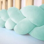 Πάντα  πλεξούδα Διπλή Velvet  Mint  400x15cm  Luletto - Image 4