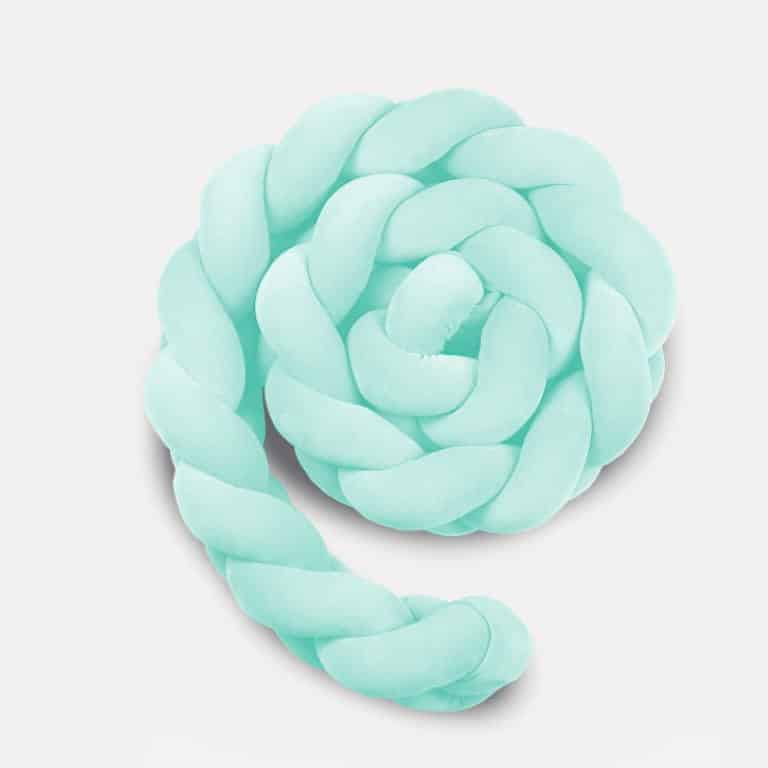 23 Πάντα πλεξούδα Διπλή Velvet Mint 400x15cm Luletto - Image 1