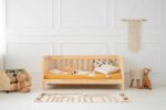 Kρεβάτι Παιδικό Montessori  Mila CPP  με κάγκελα  σε Φυσικό  Ξύλο  80×180cm  Adeko - Image 8