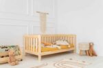 Kρεβάτι Παιδικό Montessori  Mila CPP  με κάγκελα  σε Φυσικό  Ξύλο  80×180cm  Adeko - Image 6