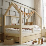 Παιδικό κρεβάτι Montessori Barriera Plus Luletto 90x200 με συρτάρι.