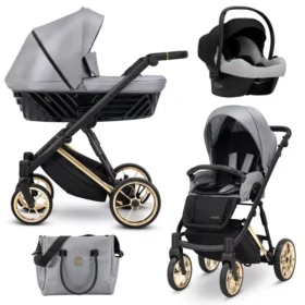 Πολυκαρότσι 3 σε 1 Ivento Premium  Eco Metalic Grey Kunert (Δώρο Led Light & Θερμός)