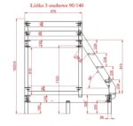 Κουκέτα  Trio Μονή – Ημίδιπλη από μασίφ ξύλο  White  90/140×200cm (Δώρο 10% Έκπτωση στα Στρώματα) - Image 8