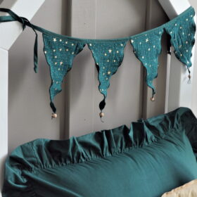 Διακοσμητική Γιρλάντα Υφασμάτινη  310cm  Green Stars  Luletto