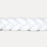 Πάντα  πλεξούδα Διπλή Velvet  White  400x15cm  Luletto - Image 4