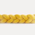 Πάντα  πλεξούδα Διπλή Velvet  Mustard  400x15cm  Luletto - Image 4