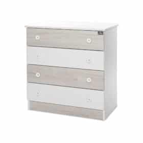 Συρταριέρα  White & Light Oak 81x50x86cm  10170070045A  Lorelli Bertoni