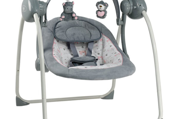 Ρηλάξ κούνια Bebe Stars FLORA 2 IN 1 PINK, ηλεκτρικό, με παιχνίδια